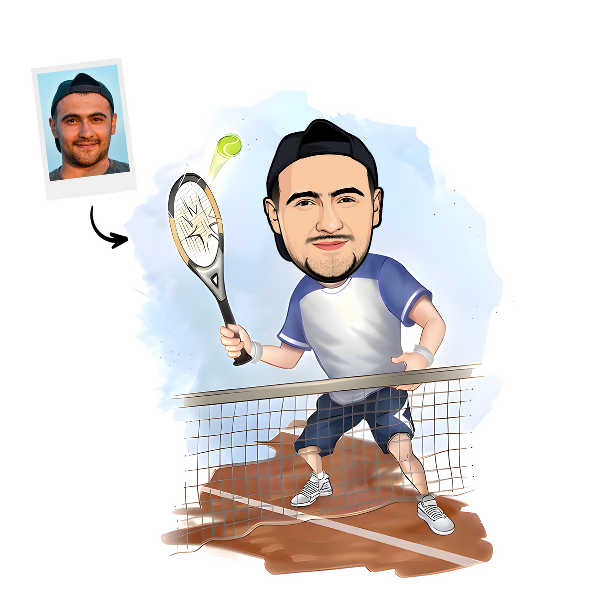 Custom Tennis Portrait