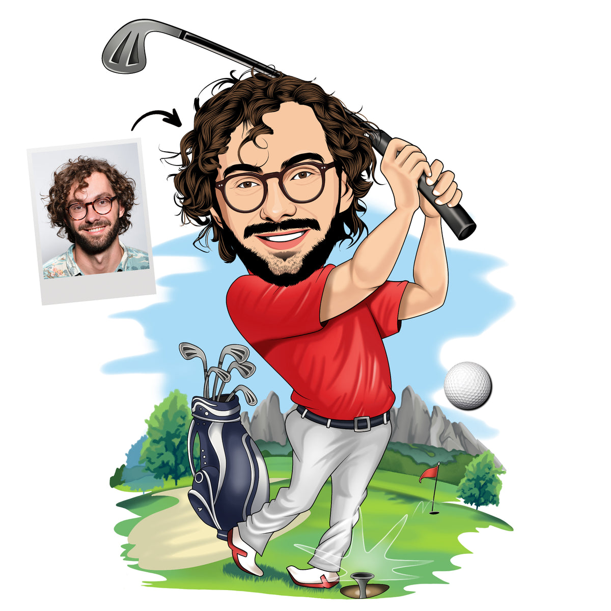 Custom Golf Portrait