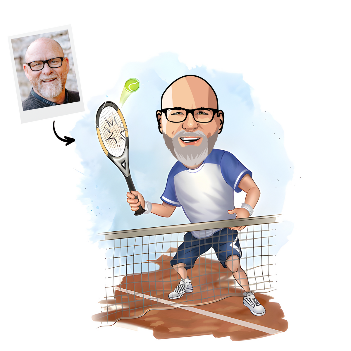 Custom Tennis Portrait