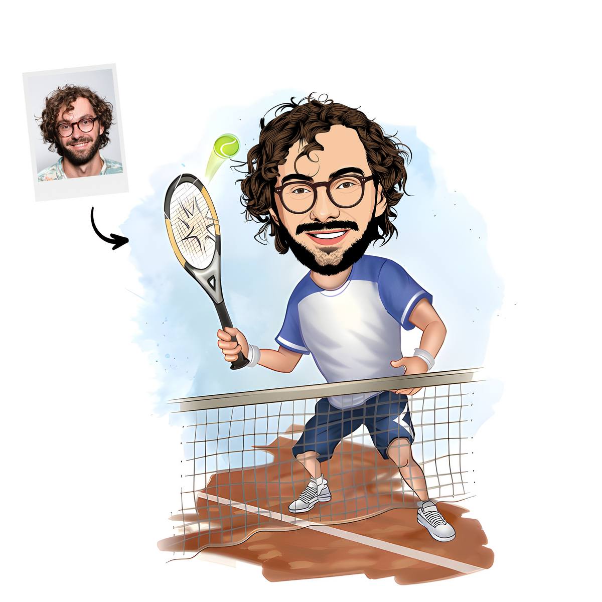 Custom Tennis Portrait