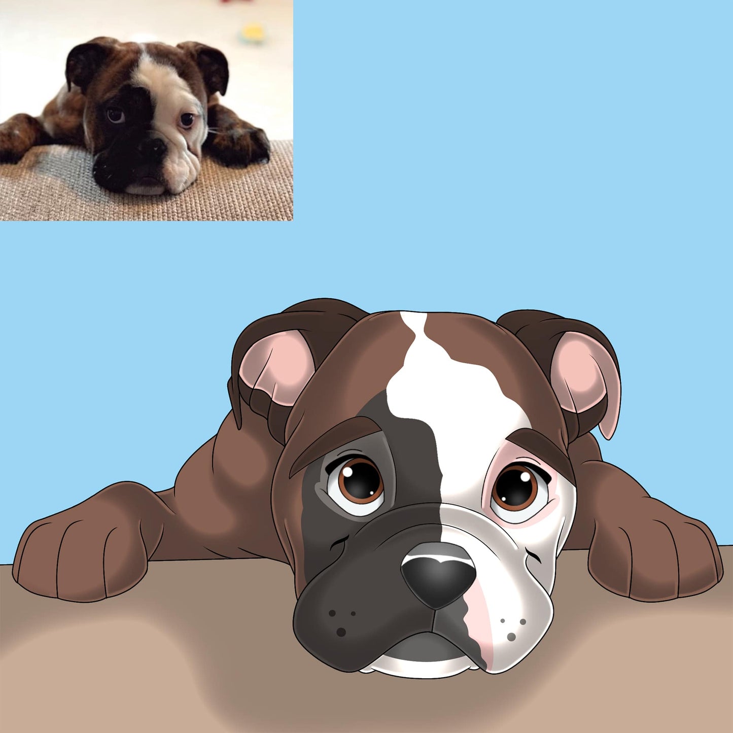 Custom Cartoon Pet Portrait