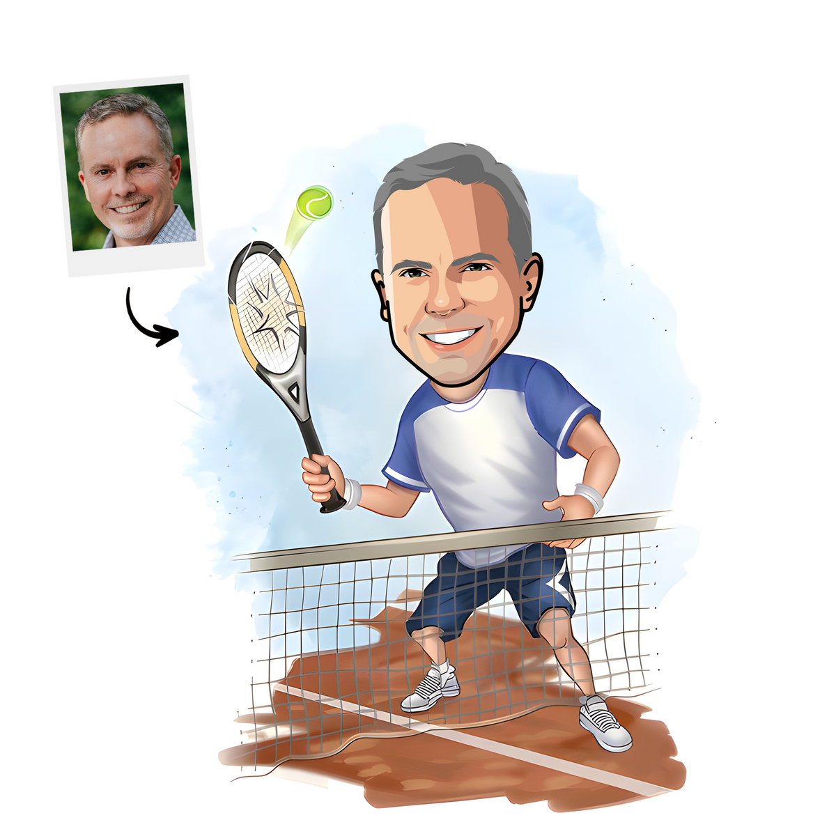 Custom Tennis Portrait