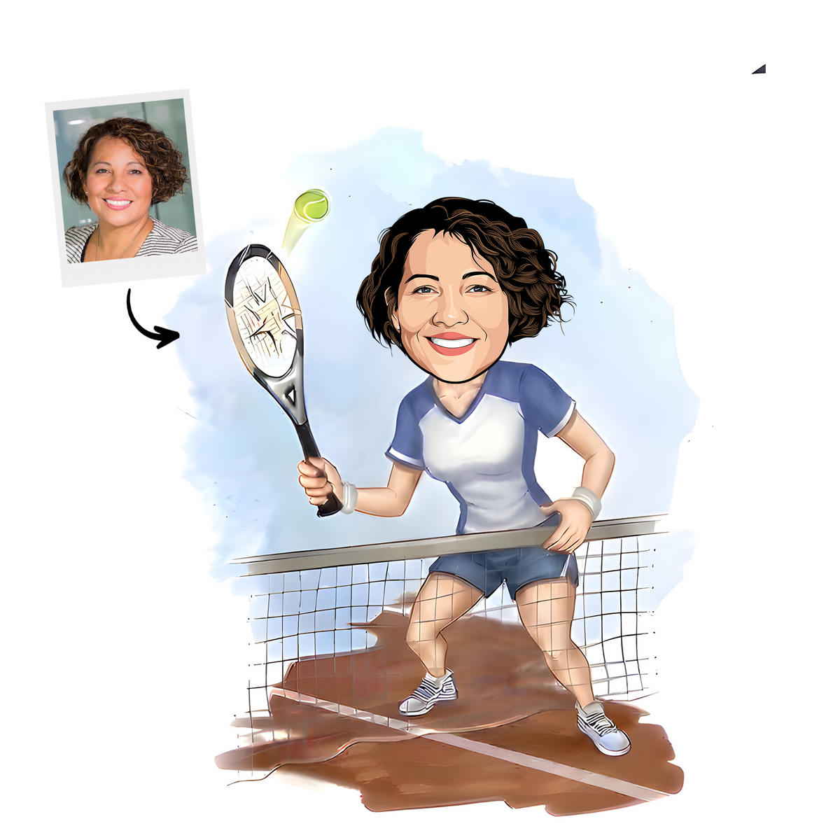 Custom Tennis Portrait