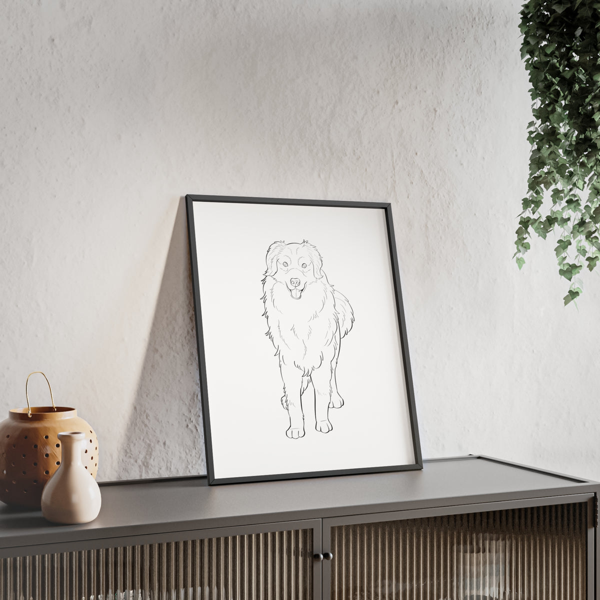 Custom Pet Outline Drawing