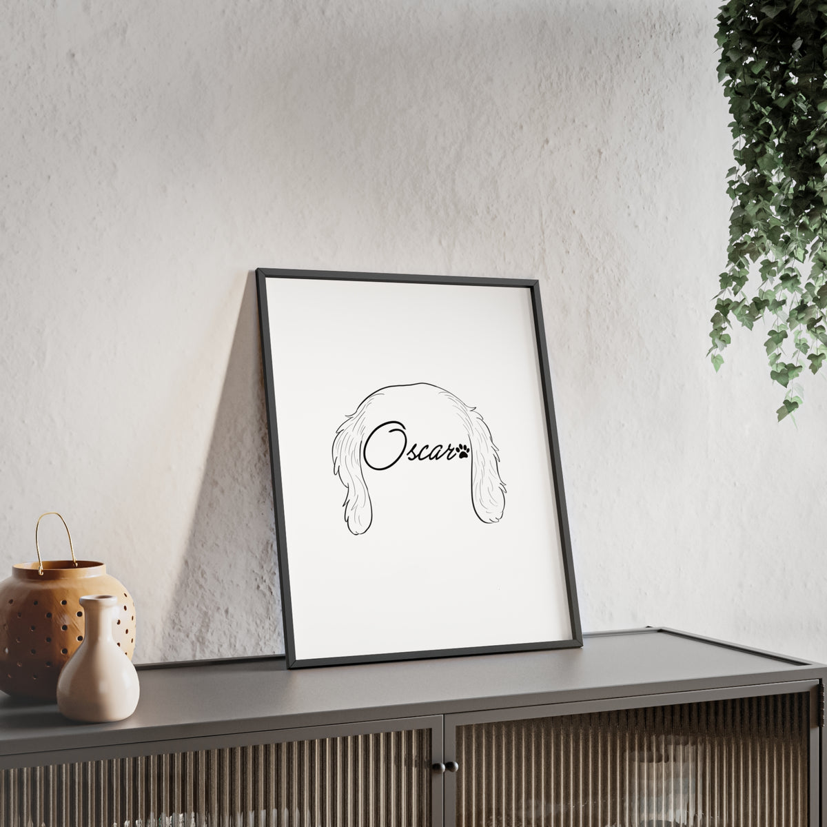 Custom Pet Ear Outline Drawing