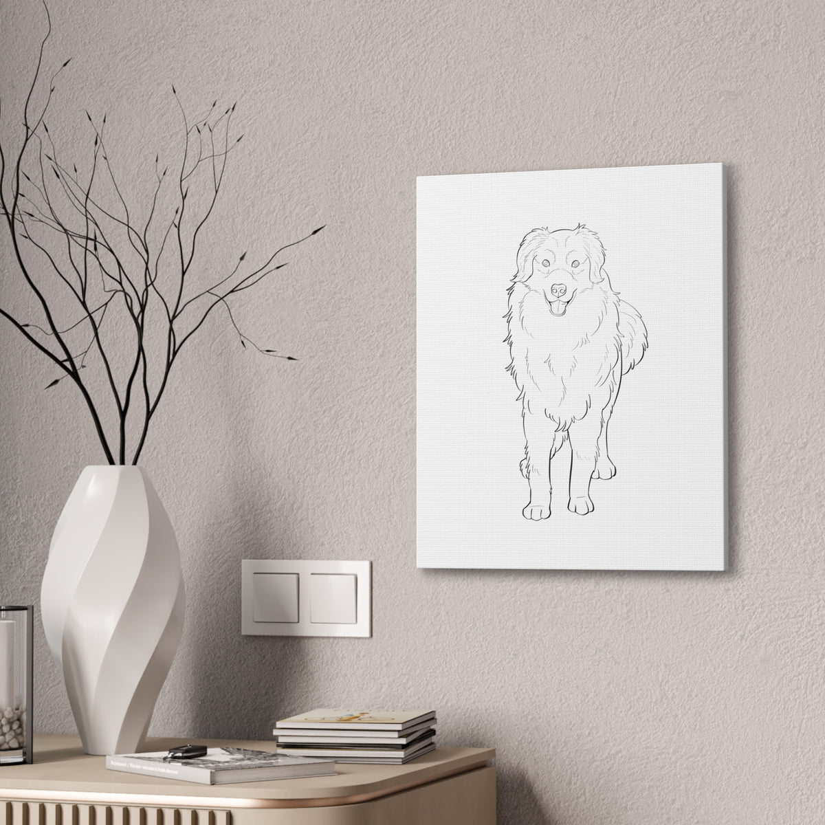 Custom Pet Outline Drawing
