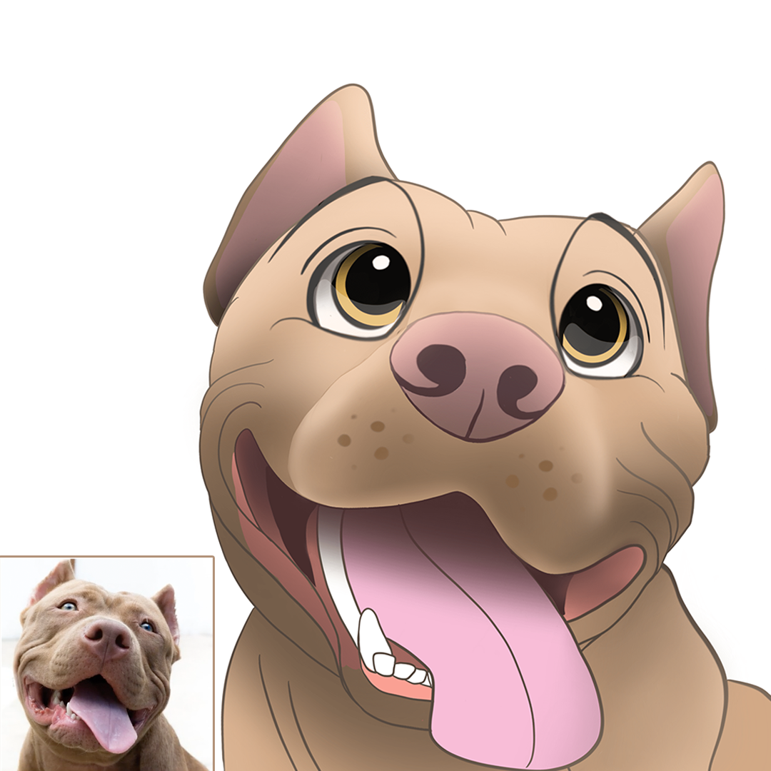 Custom Cartoon Pet Portrait