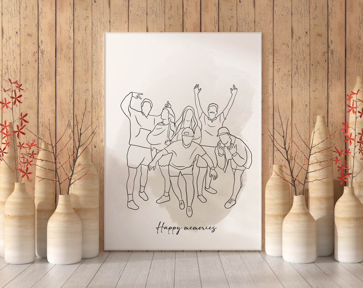 Custom One Line Drawing