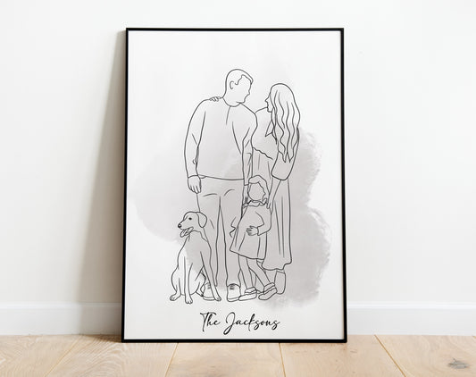Custom One Line Drawing